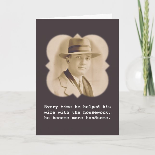 Cartão De Festividades Dia de os namorados Marido Mais Bonito (Frente)