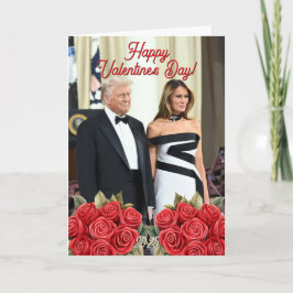 Cartão De Festividades Dia de os namorados Melania e Donald Trump 2025
