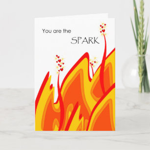 Cartão De Festividades Dia de os namorados para Namorado, você é o Spark
