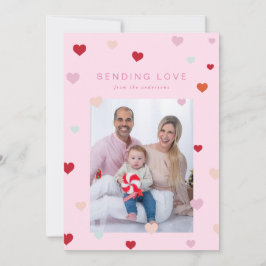 Cartão De Festividades Dia de os namorados Pequenos corações flutuando