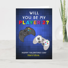 Cartão De Festividades Dia de os namorados Personalizado Engraçado Gamer