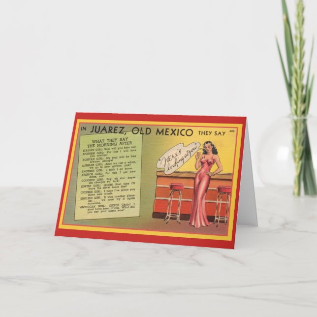 Cartão De Festividades Dia de os namorados politicamente incorreto (Frente)