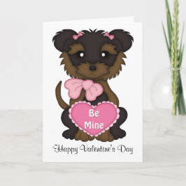 Cartão De Festividades Dia de os namorados Puppy