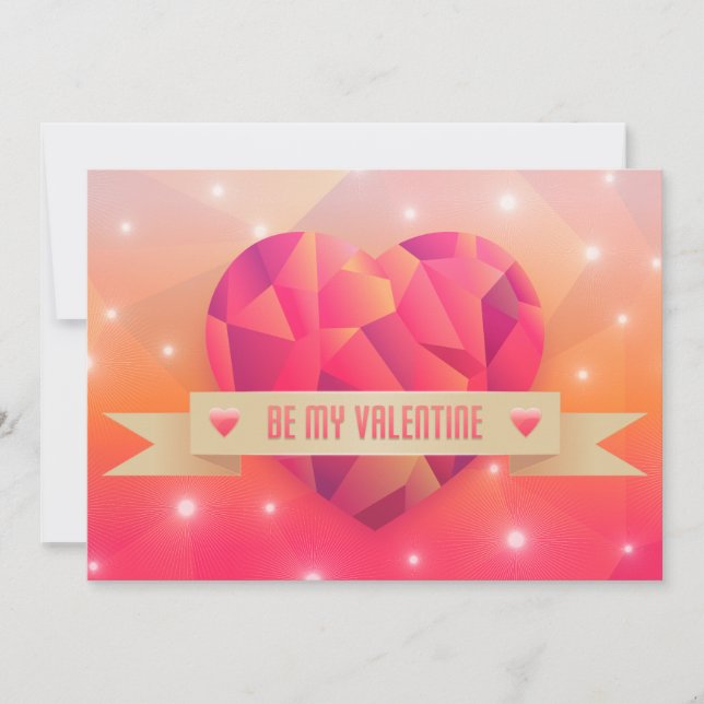 Cartão De Festividades Dia de os namorados Romântico Amor Moderno (Frente)