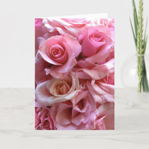 Cartão De Festividades Dia de os namorados rosa rosa