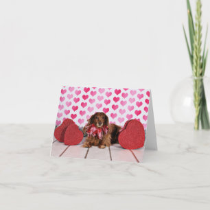 Cartão De Festividades dia de os namorados - Sophie - Dachshund