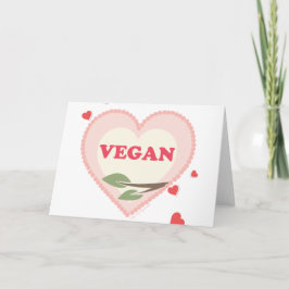 Cartão De Festividades Dia de os namorados Vegan