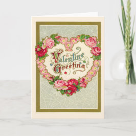 Cartão De Festividades Dia de os namorados Vintage