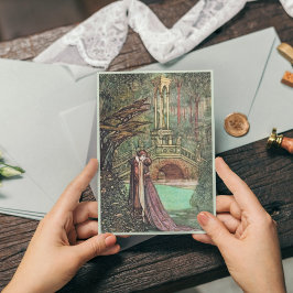 Cartão De Festividades Dia de os namorados Vintage Maurice Lalau