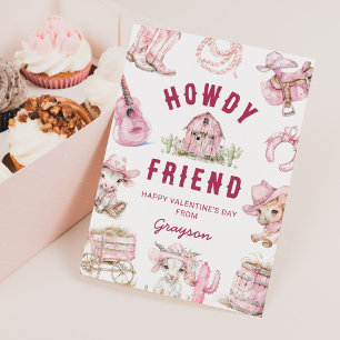 Cartão De Festividades Dia de os namorados Wild West CowGirl