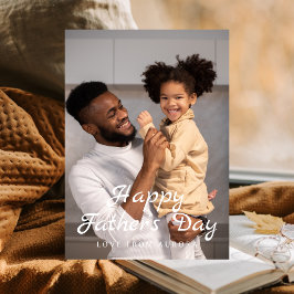 Cartão De Festividades Dia de os pais 1 minimalista feliz