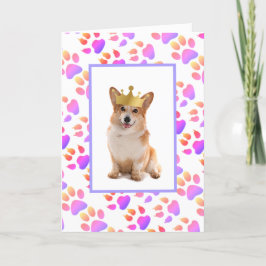 Cartão De Festividades Dia de os pais Corgi