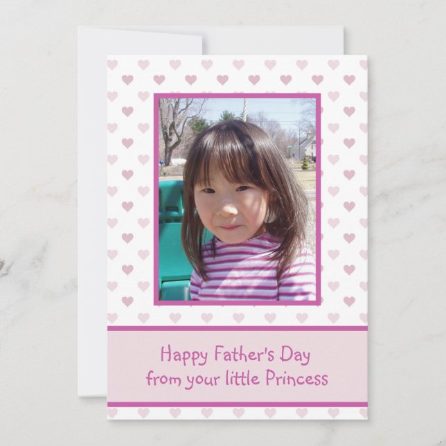 Cartão De Festividades Dia de os pais de Fotografia Personalizada da Made (Frente)