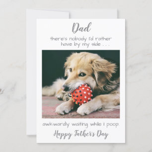 Cartão De Festividades Dia de os pais de Pai Personalizado de Foto Pet En