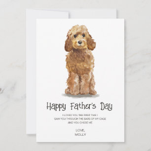 Cartão De Festividades Dia de os pais de pintura de cães
