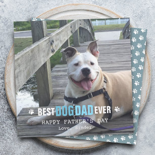 Cartão De Festividades Dia de os pais Do Seu Cachorro Foto Flat