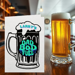 Cartão De Festividades Dia de os pais Engraçado Caneca de cerveja de óle