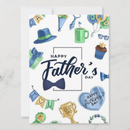 Cartão De Festividades Dia de os pais Feliz