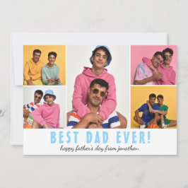 Cartão De Festividades dia de os pais Feliz Elegante 5 foto