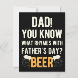 Cartão De Festividades Dia de os pais Feliz Engraçado