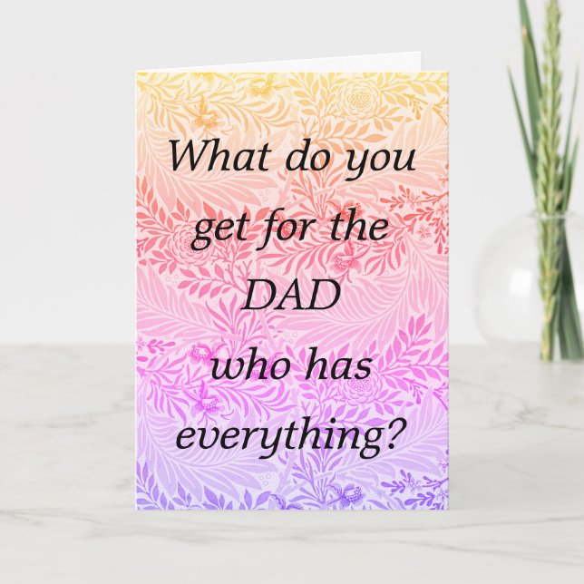 Cartão De Festividades Dia de os pais Gravidez Revelar Novo Avô (Frente)