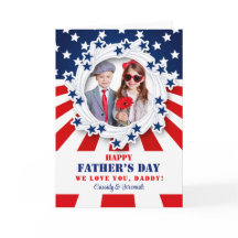 Dia de os pais Patriótico para Pai Servindo com Fo