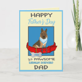 Cartão De Festividades Dia de os pais Personalizado a partir do Cão Germa