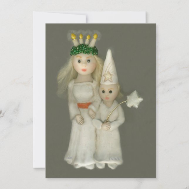 Cartão De Festividades Dia de Santa Lúcia Starboy 2011 JL Biel (Frente)