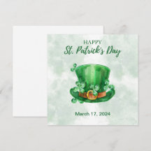 Dia de São Patrício em Aquarela Verde