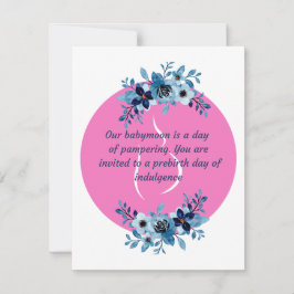 Cartão De Festividades Dia de Spa Babymoon