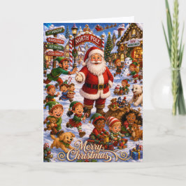 Cartão De Festividades Dia Divertido Creche Apreciação Natal Crianças