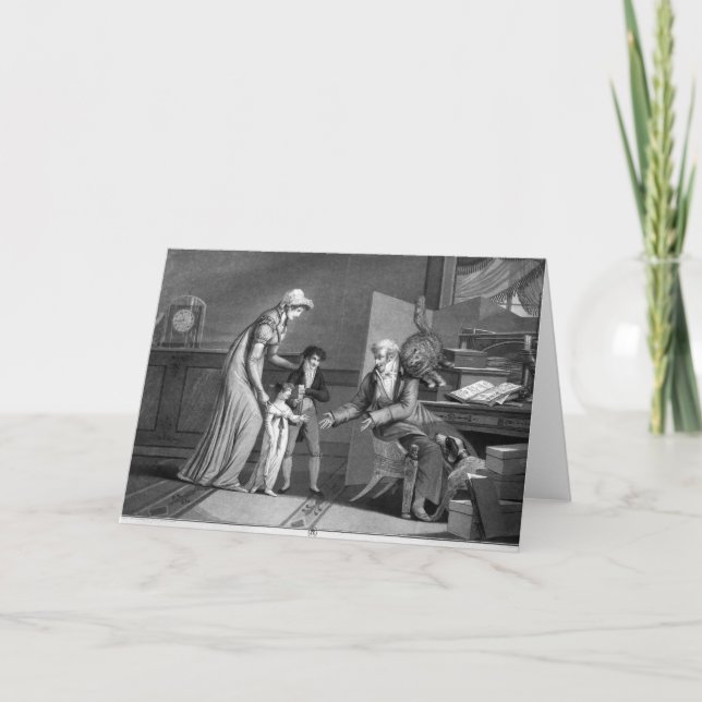 Cartão De Festividades Dia do ano novo, 1807 (Frente)