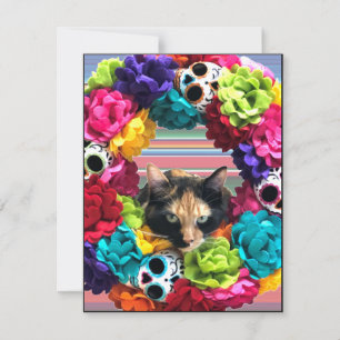 Cartão De Festividades Dia do Gato Morto