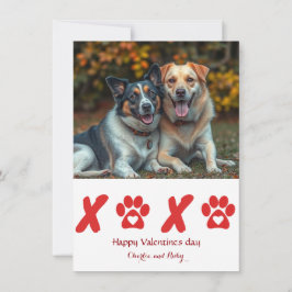 Cartão De Festividades Dia do Namorados de Pet Lover Personalizado Bonito