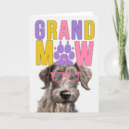 Cartão De Festividades Dia dos Avós de GranMAW Scottish Deerhound DOG