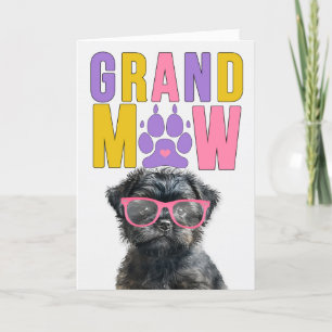 Cartão De Festividades Dia dos Avós GrandMAW Affenpinscher GrandDOG