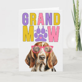 Cartão De Festividades Dia dos Avós GrandMAW Basset Hound GrandDOG