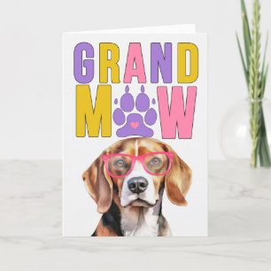 Cartão De Festividades Dia dos Avós GrandMAW Beagle GrandDOG