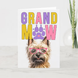Cartão De Festividades Dia dos Avós GrandMAW Cairn Terrier GrandDOG