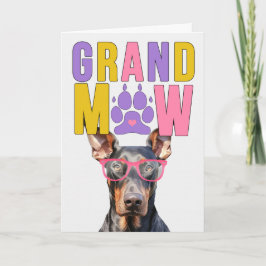 Cartão De Festividades Dia dos Avós GrandMAW Doberman GrandDOG