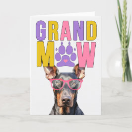 Cartão De Festividades Dia dos Avós GrandMAW Doberman GrandDOG