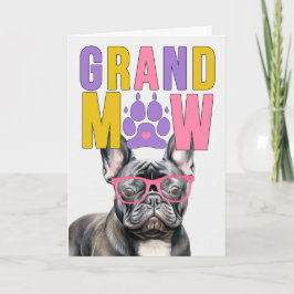 Cartão De Festividades Dia dos Avós GrandMAW Frenchie GrandDOG