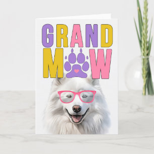 Cartão De Festividades Dia dos Avós GrandMAW Samoyed GrandDOG