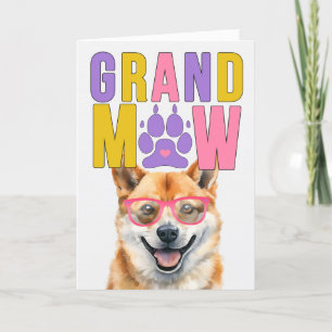 Cartão De Festividades Dia dos Avós GrandMAW Shiba Inu GrandDOG