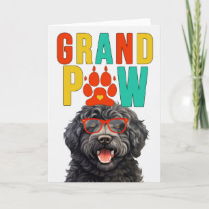 Cartão De Festividades Dia dos Avós GrandPAW Barbet GrandDOG