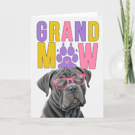 Cartão De Festividades Dia dos Avós GranMAW Cane Corso GrandDOG