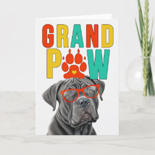 Cartão De Festividades Dia dos Avós GranPAW Cane Corso GrandDOG