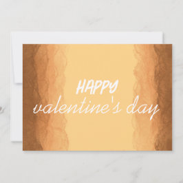 Cartão De Festividades Dia dos Namorados Amarelo - Marrom