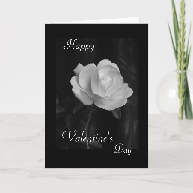 Cartão De Festividades Dia dos namorados - B & W "eu te amo " (Frente)