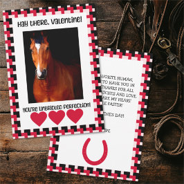 Cartão De Festividades Dia dos Namorados com Foto Personalizada do Cavalo